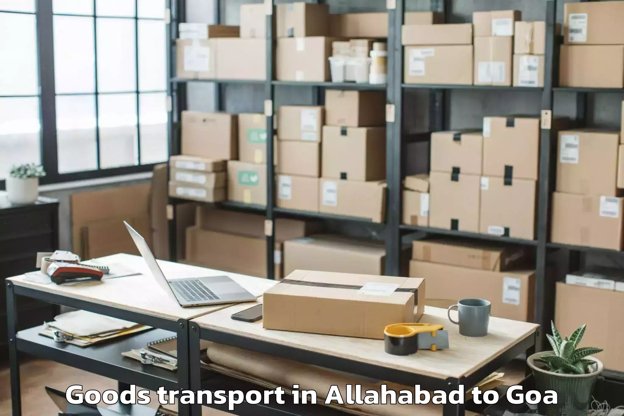 Professional Allahabad to Colovale Goods Transport